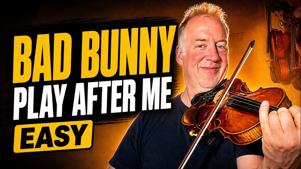 Christian Howes plays violin in the Bad Bunny MONACO play-along lesson
